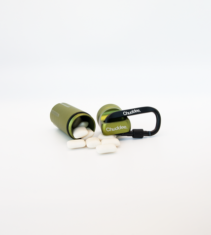 Chuddee 'Welcome Kit' - The Essential 3-Part System for Conscious Partiers & Festivals | Includes Xylitol Gum, Secure MK1 Metal Carry Case & Responsible Disposal System